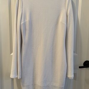 Classic White Long-Sleeve Dress